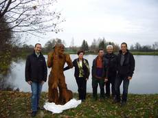 Ein Holzfischer für die Klädener Anglerfreunde Ein Holzfischer für die Klädener Anglerfreunde