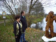 Ein Holzfischer für die Klädener Anglerfreunde Ein Holzfischer für die Klädener Anglerfreunde