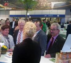 Altmarktag auf der Internationalen Grünen Woche in Berlin - Großer Bahnhof in Halle 23b Altmarktag auf der Internationalen Grünen Woche in Berlin - Großer Bahnhof in Halle 23b