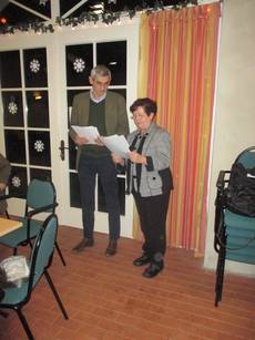 Ortsbürgermeisterberatung in vorweihnachtlicher Atmosphäre Ortsbürgermeisterberatung in vorweihnachtlicher Atmosphäre