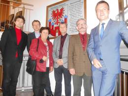 v.l.n.r. Robert Reck, Verbandsgemeinde Seehausen, Andreas Brohm, Stadt Tangerhütte, Verena Schlüsselburg, Einheitsgemeinde Stadt Bismark (Altmark), Uwe Rihsmann, Gemeinde Hassel, Eike Trumpf, Verbandsgemeinde Arneburg-Goldbeck und Nico Schulz, Hansestadt Osterburg