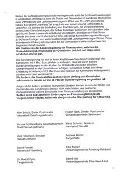 Offener Brief an Landtagsabgeordnete und Landesregierung