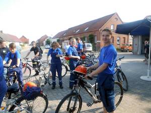 Jugendwehr Schinne - Grassau lud anlässlich 5- jährigen Jubiläum zur Fahrradrallye