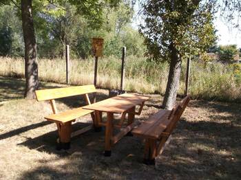 Jubiläumsbank zum 100-jährigen Jubiläum der Ortsfeuerwehr