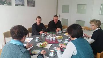 Arbeitsgespräch mit Thomas Stölzer, Ortsbürgermeister Schorstedt und Jürgen Nagel, Ortsbürgermeister Schernikau