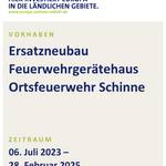 eler poster ersatzneubau feuerwehrgeaetehaus schinne