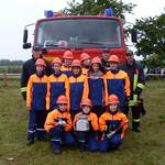 Die Mädchen-Mannschaft der Ortsfeuerwehr Kläden