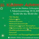 Flyer Adventsmarkt Kläden 2013