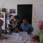 Straßenbegleitender Radweg zwischen Döllnitz und Poritz im Bau