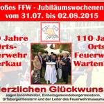 Feuerwehrjubiläen in Berkau und Wartenberg