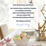 Ostergrüße der Bürgermeisterin