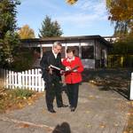 Einheitsgemeindebürgermeisterin Verena Schlüsselburg mit Leader Manager Dr. Wolfgang Bock