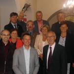 Hier auf dem Foto v.l.n.r. unten: Bürgermeister Norman Klebe, Arendsee, Bürgermeisterin Verena Schlüsselburg, Bismark, Bürgermeister Nico Schulz, Osterburg, Bürgermeister Konrad Fuchs, Gardelegen.
Darüber: Bürgermeister Eike Trumpf, Arneburg-Goldbec