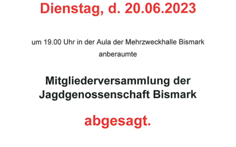 bekanntmachung mv jagdgenossenschaft bismark