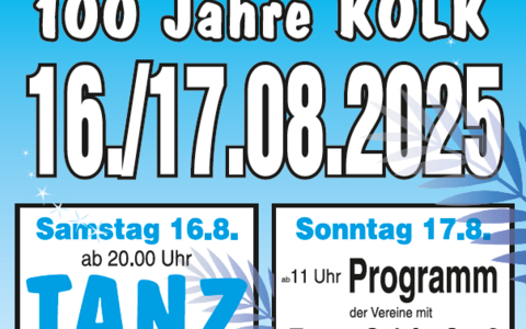 100 jahre kolk flyer