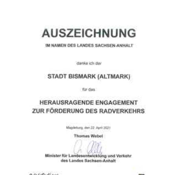 Auszeichnung Ministerium