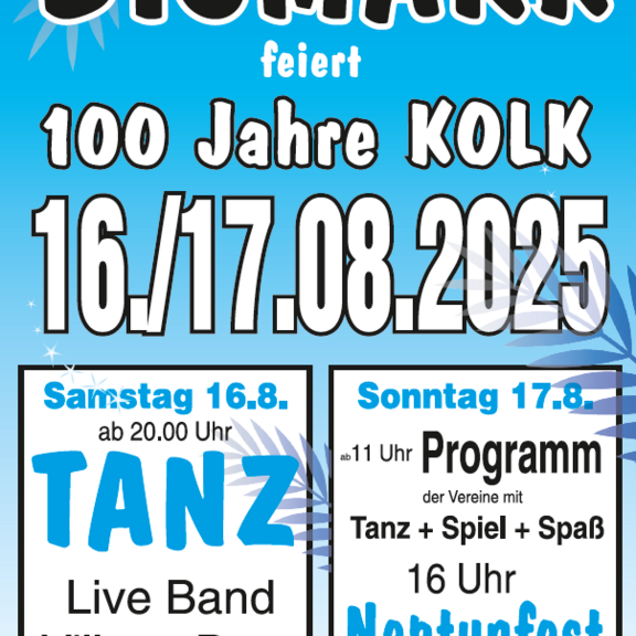 100 jahre kolk flyer