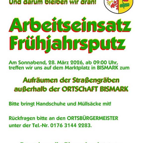 fr hjahrsputz bismark