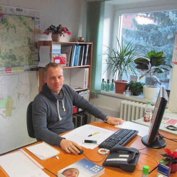 Brachflächenmanager vor Ort