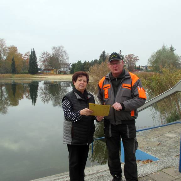 Bürgermeisterin Verena Schlüsselburg hat die dritte Förderung für den Kolk in der Ortschaft Bismark initiiert und auf dem Weg gebracht