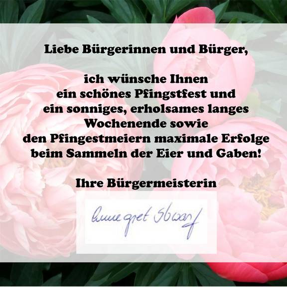 Schöne Pfingsten!