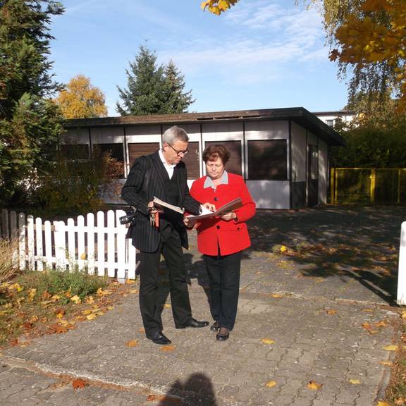 Einheitsgemeindebürgermeisterin Verena Schlüsselburg mit Leader Manager Dr. Wolfgang Bock